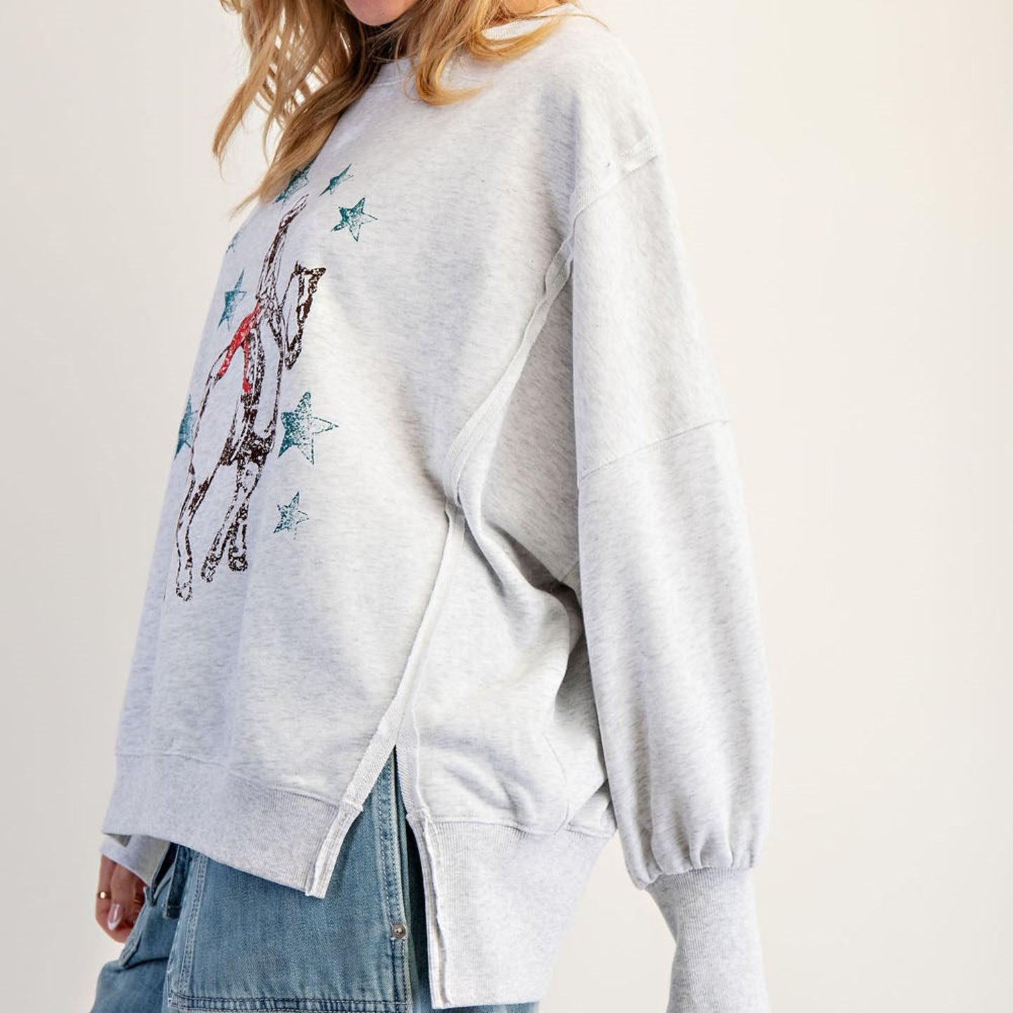 Horse and Rider Graphic Sweatshirt