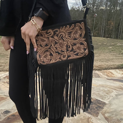 Special Edition Rio Grande Tooled Leather Purse Crossbody