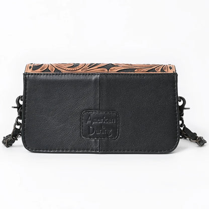 American Darling Hand-Tooled Floral Small Cross body Bag - Quilted Western Leather Purse