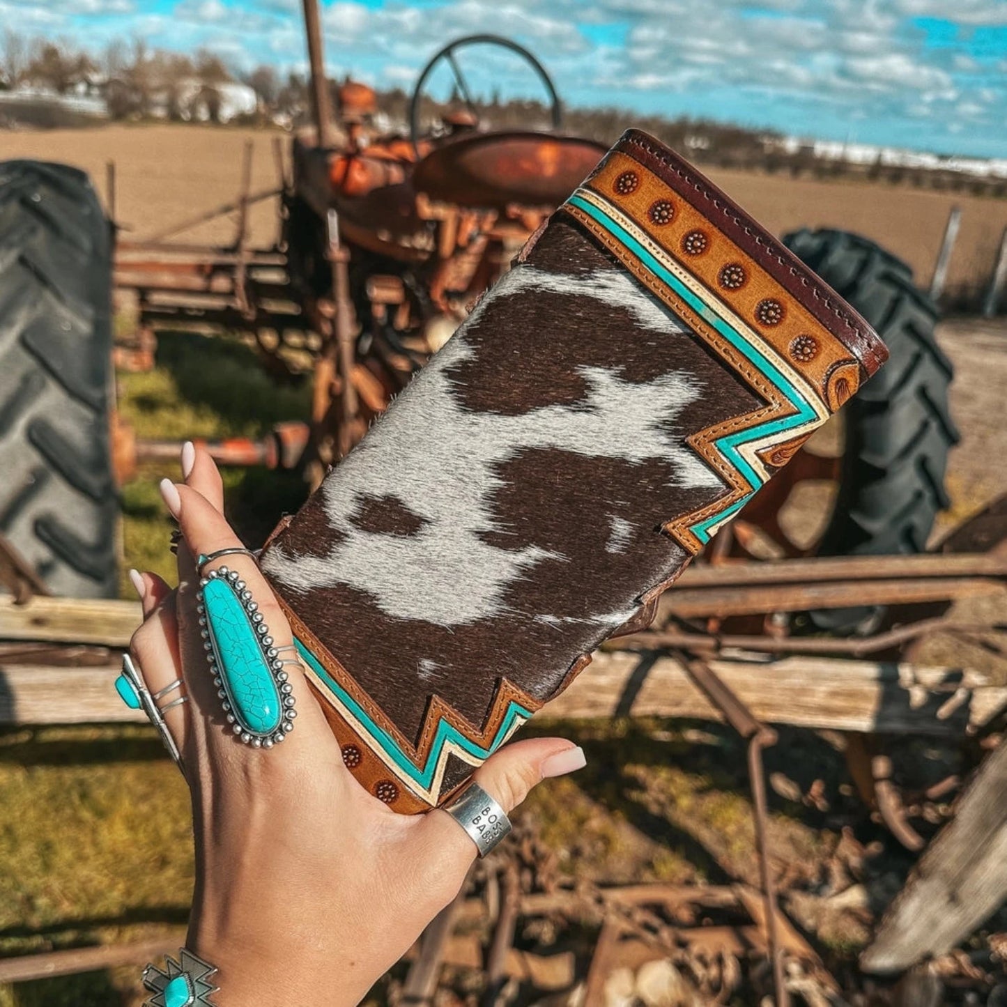 The Willa Mae Cowhide Wallet