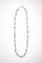 18K White Gold Plated Rope Link Chains- Various Lengths