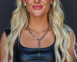 17" Silver Chunky Chain Y Necklace