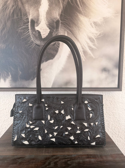 Black & Ivory Inlay Juan Antonio Handbag