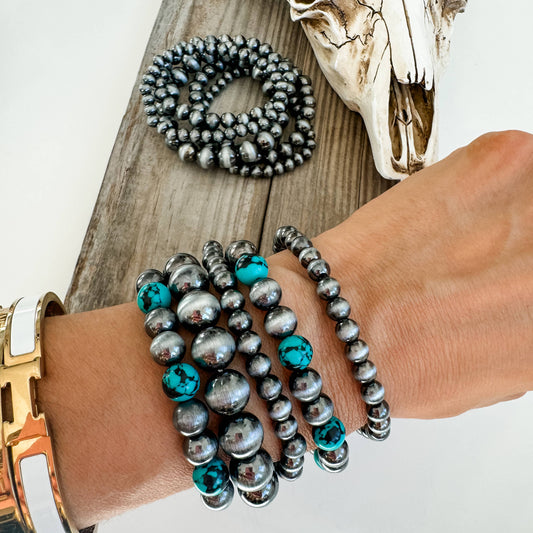 Western Navajo Style Bead Stretch Bracelets