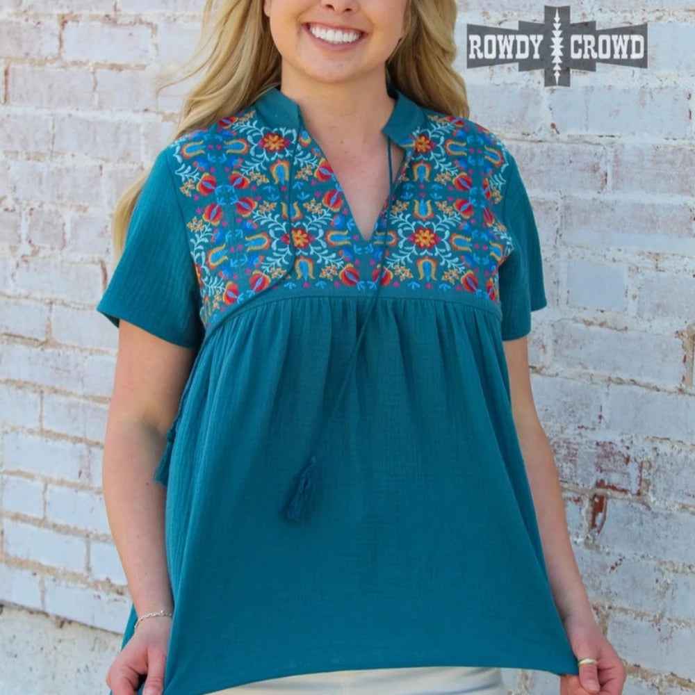 El Reno Embroidered Top