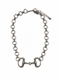 18" 18K Gold Plated Chunky Equestrian Bit Chain Necklace