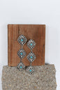TURQUOISE WESTERN CONCHO DROP EARRING