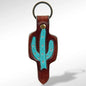 Leather Cactus Purse Charm