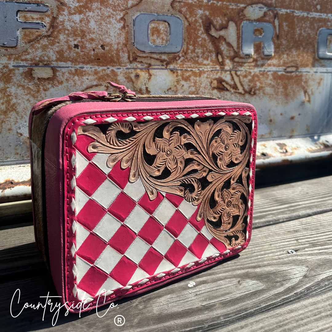 Tooled Leather Jewelry Box