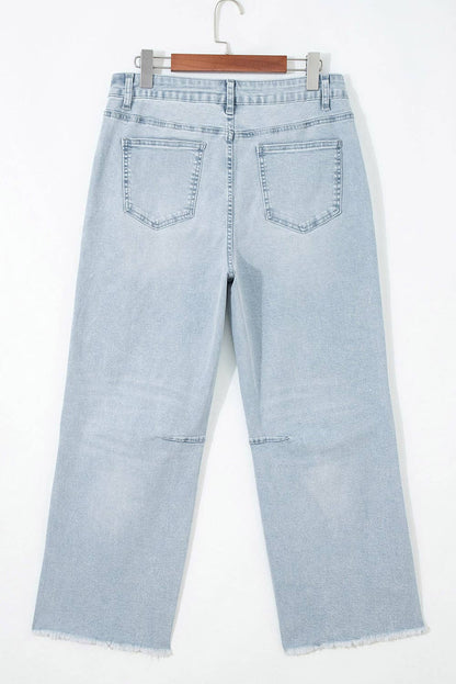 4the of July Patriotic Sequin Stars Patch Pocket Shift Jeans
