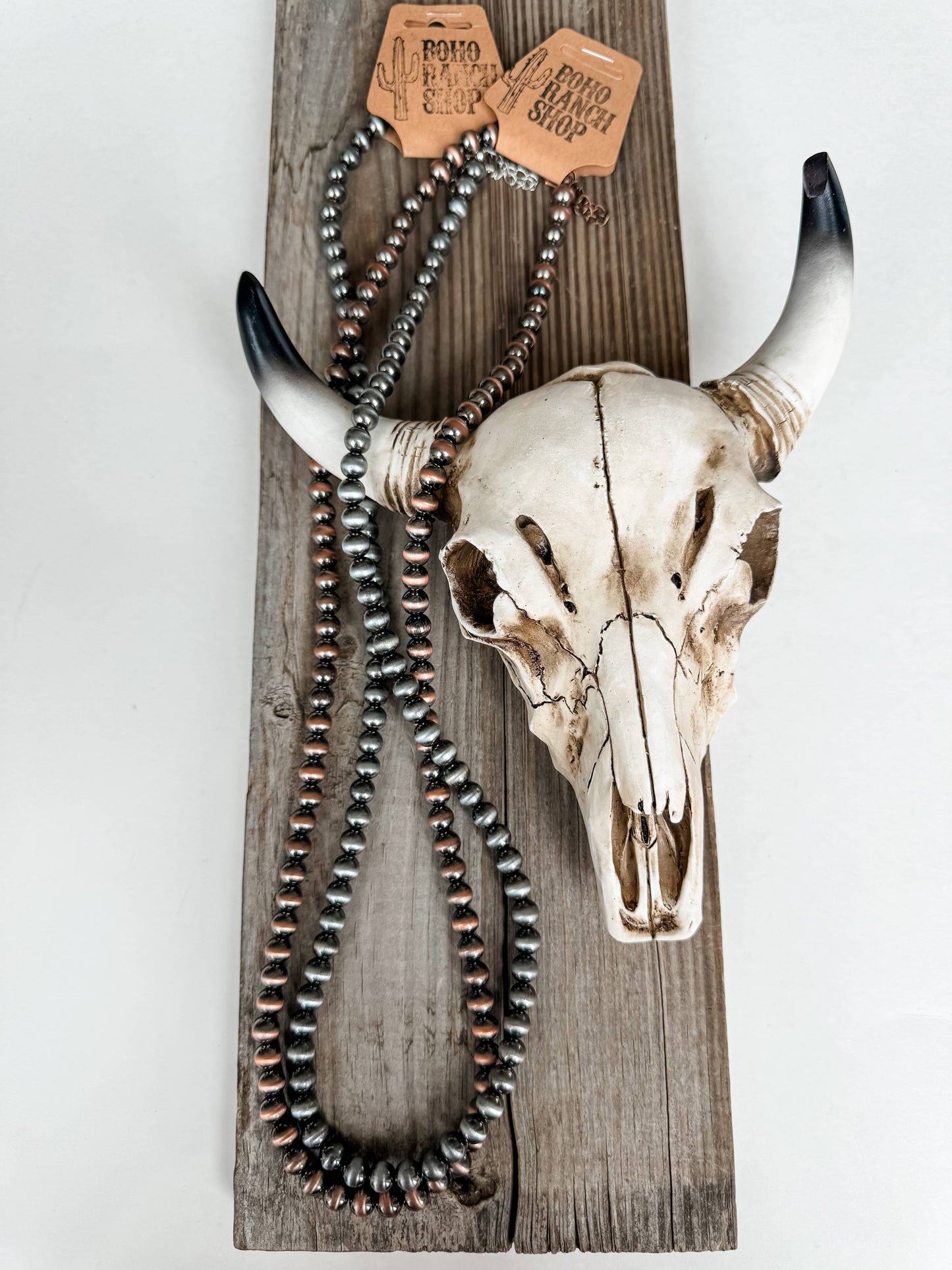 Navajo Style Pearl Long 26” Necklace