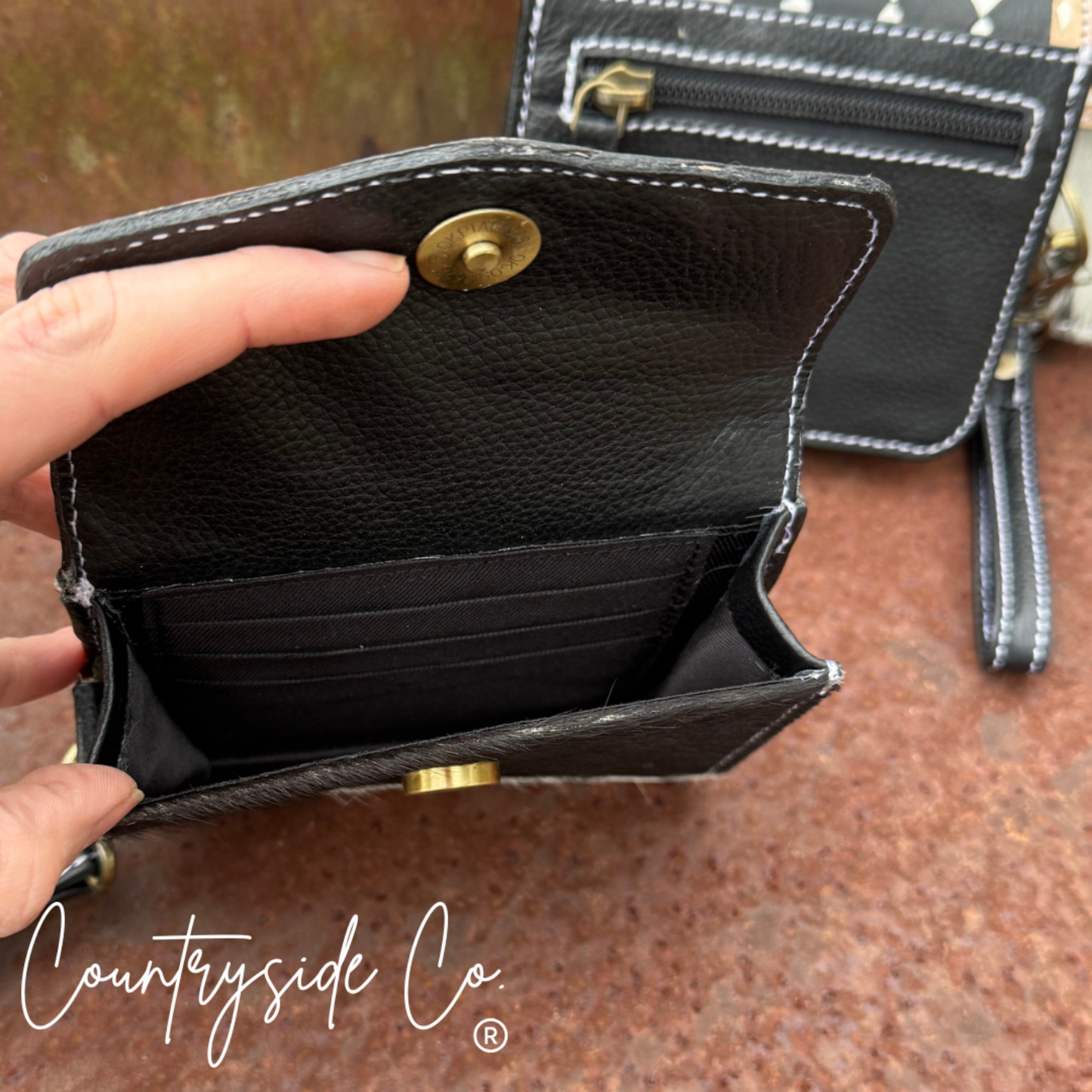 Cassie Checkered Wallet Wristlet