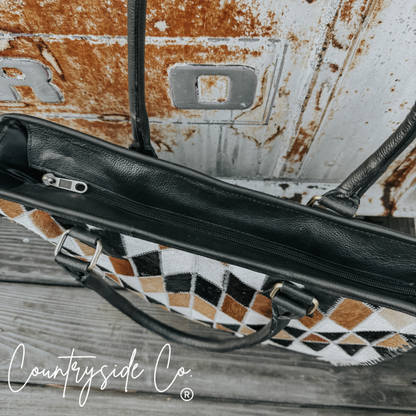 Cora Cowhide Tote, Work Laptop Bag