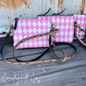Cowgirl Kiss Checkered Leather Small Purse