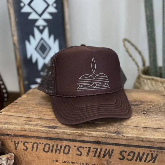 Boot Stitch Trucker Hat