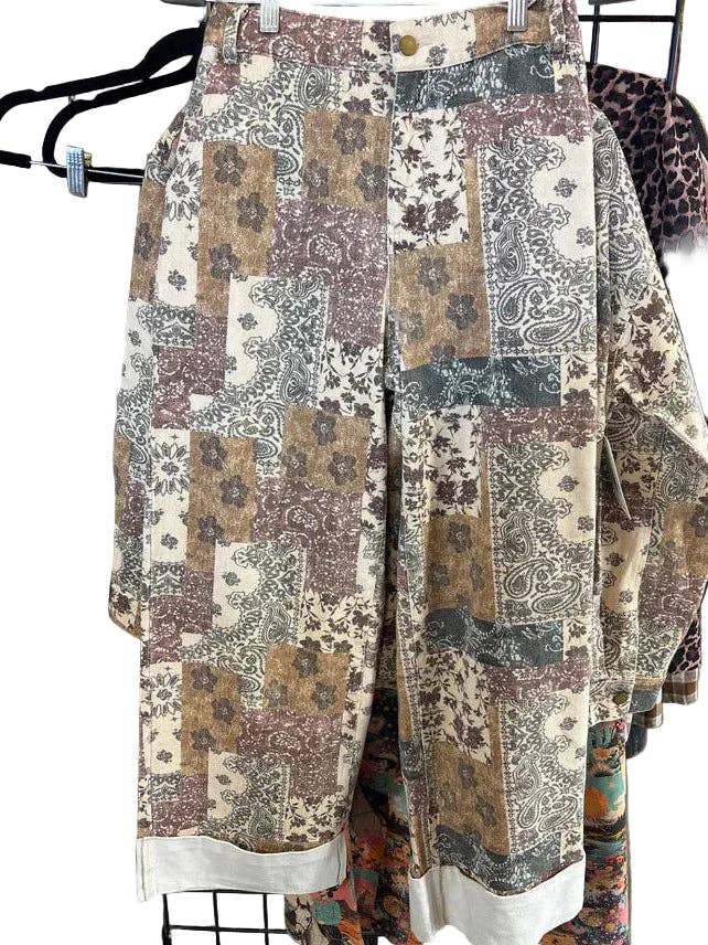 BOHO TAN DENIM CUFF PANT (7 PIECE)