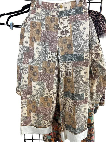 BOHO TAN DENIM CUFF PANT (7 PIECE)