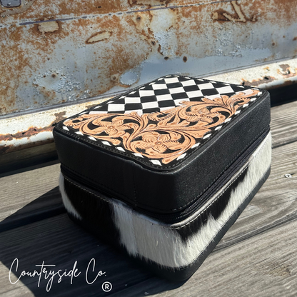 Tooled Leather Jewelry Box