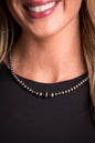 14" Dainty Faux Navajo Pearl Choker