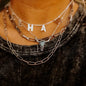 Turquoise Stone Steer Skull Necklace