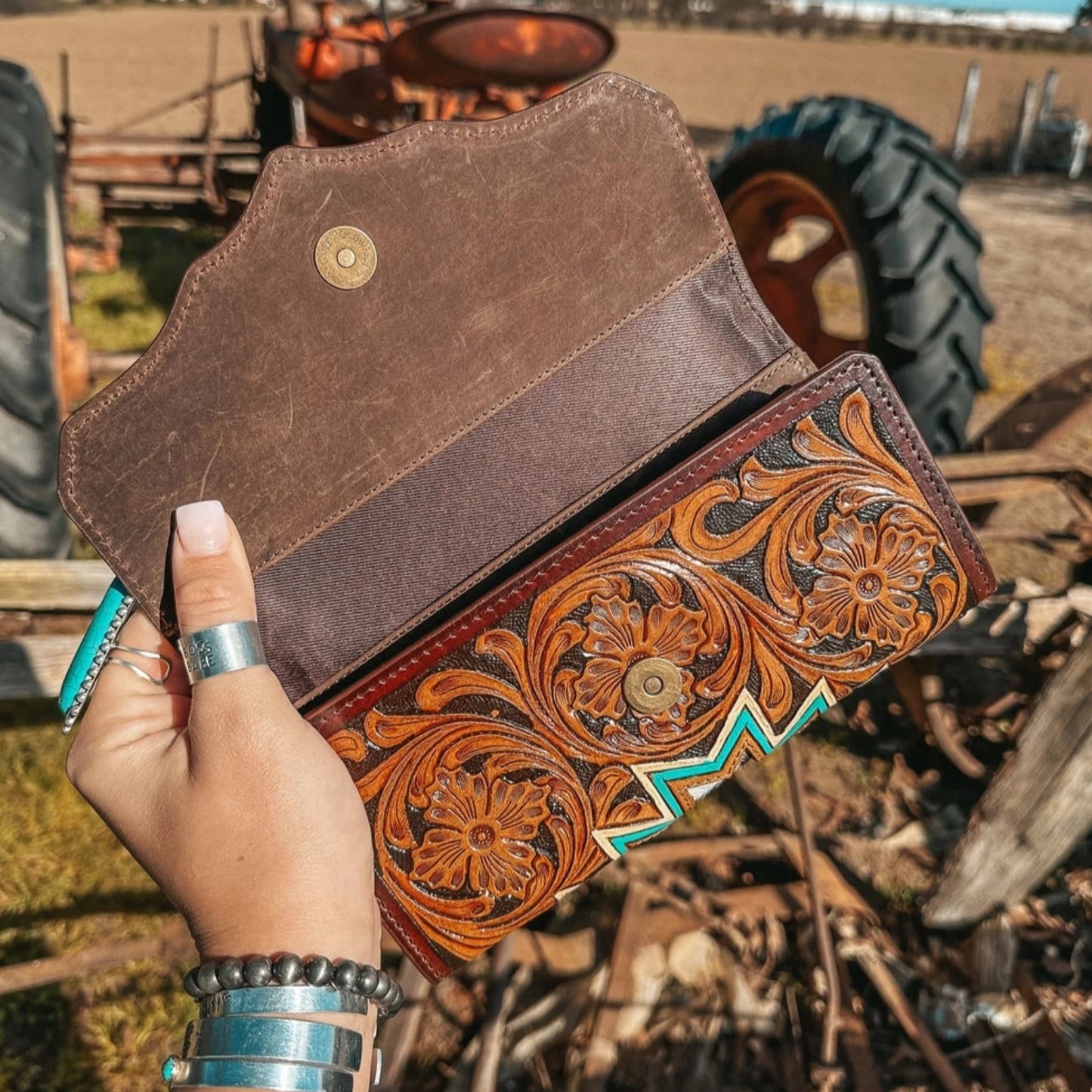 The Willa Mae Cowhide Wallet