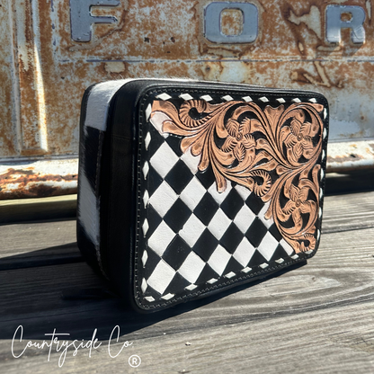 Tooled Leather Jewelry Box