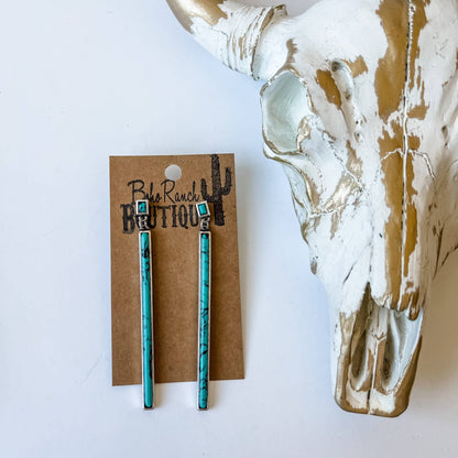Western Bar Stone Earrings -  Earring Statement Earrings
