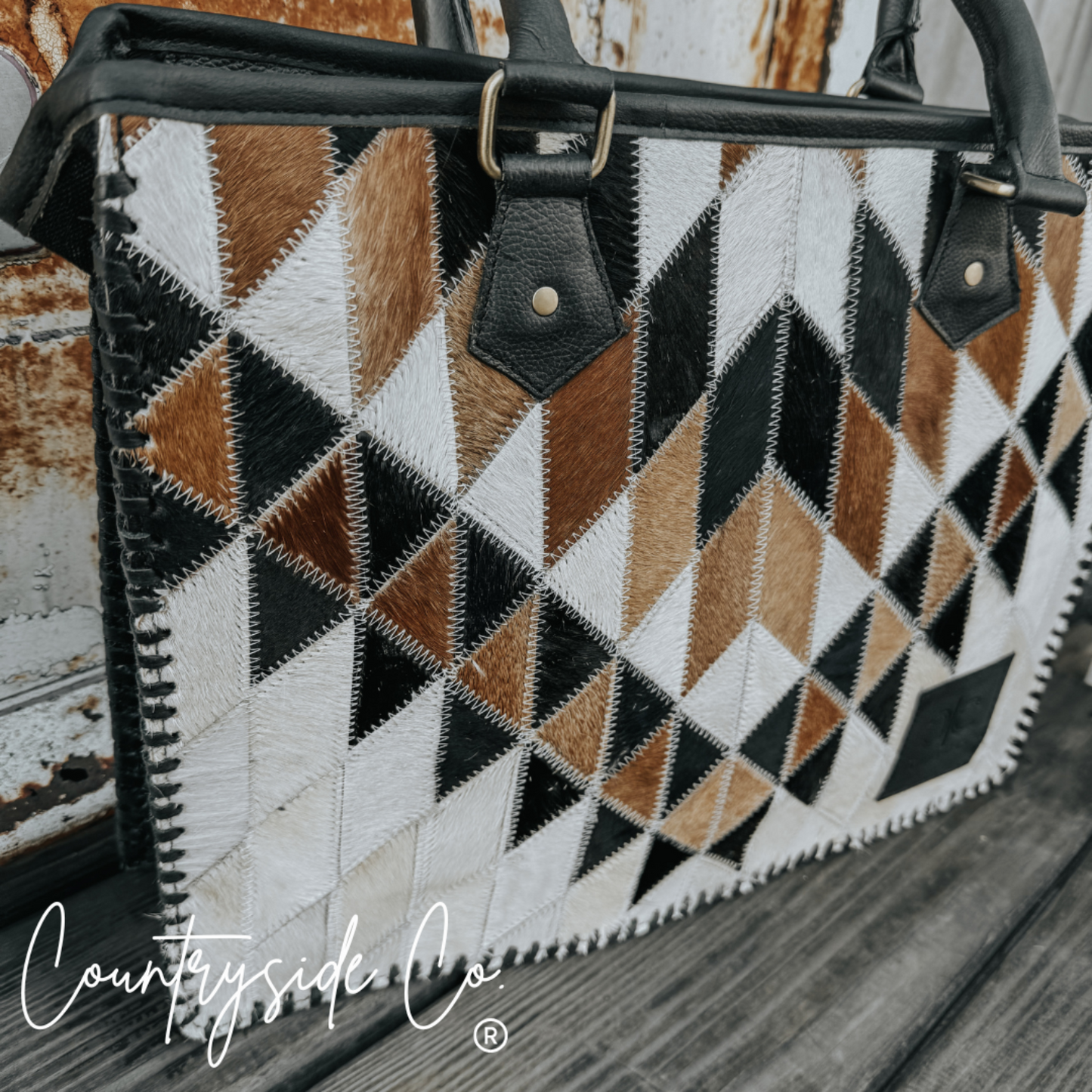 Cora Cowhide Tote, Work Laptop Bag