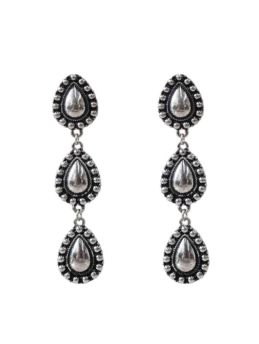 3429 SILVER R1-40 TEARDROP DANGLE ER