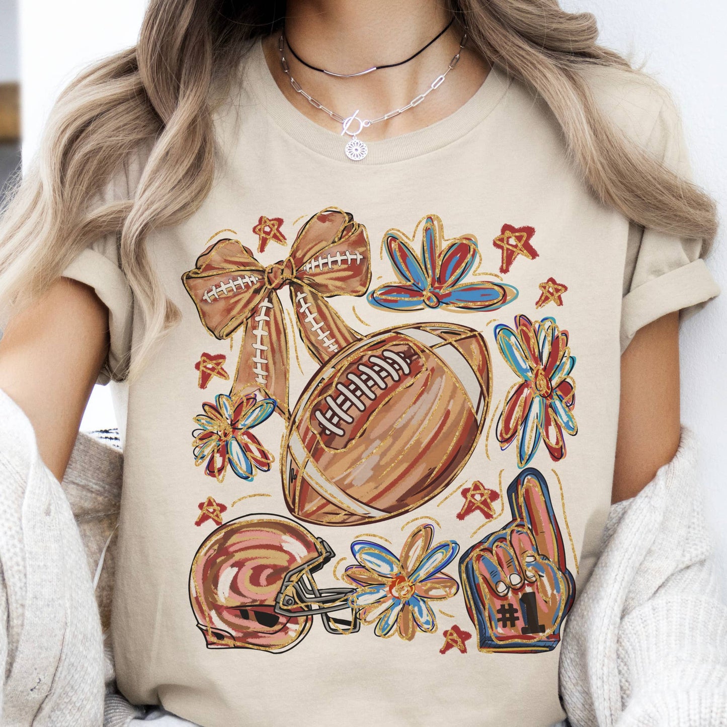 Fall Football College Professional Sports Shop Graphic Tee