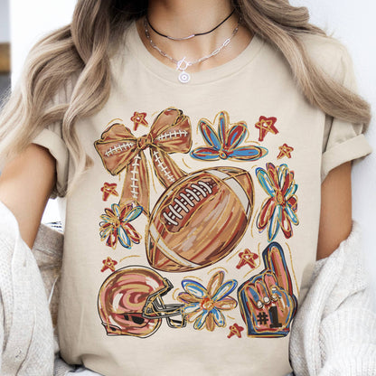 Fall Football College Professional Sports Shop Graphic Tee