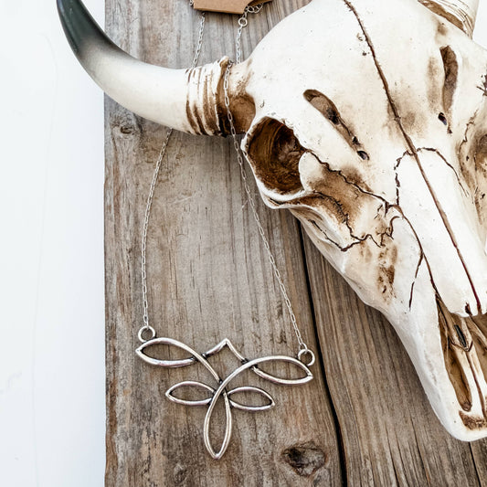 Western Style Boot Stitch Pendant Chain Necklace