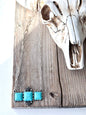 Western Style Square Stone Bar Pendant Chain Necklace
