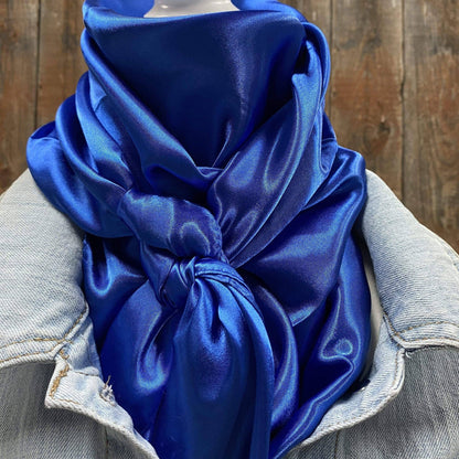 35X35" Solid Electric Blue Wild Rag / Scarf WRS17