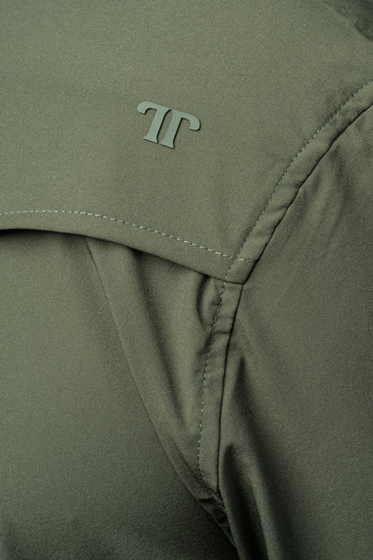 CORE - MEN'S OLIVE GREEN LONG SLEEVE PEARL SNAP SHIRT